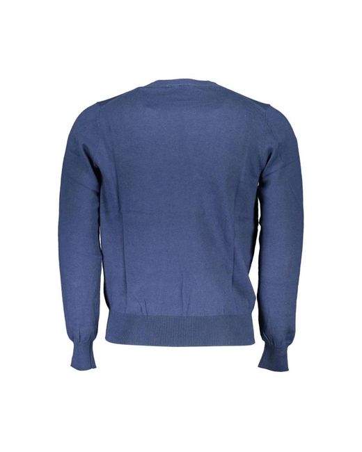 North Sails Blue Round-Neck Knitwear for men