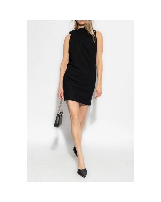 McQueen Black Knitted Dresses