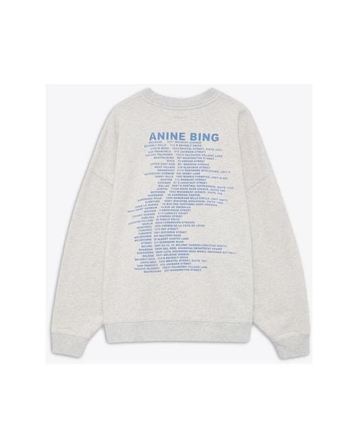 Anine Bing White Sweatshirts
