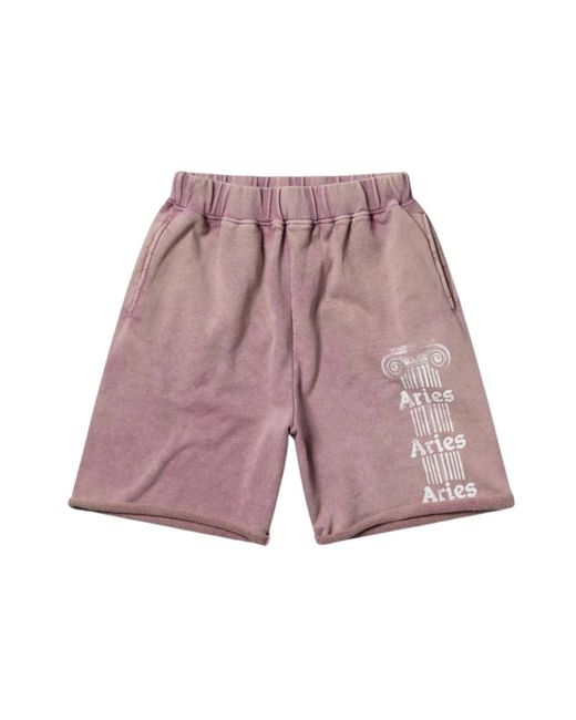 Aries Casual Shorts in het Purple voor heren