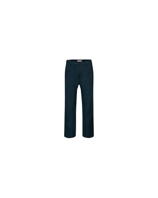 Samsøe & Samsøe Blue Straight Trousers for men