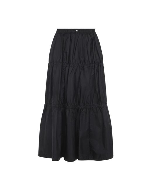 Moncler Black Maxi Skirt