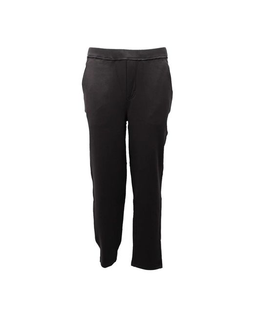Paolo Pecora Broeken ,Grijs ,Grijze Fleece Binnenkant Joggingbroek in het Black voor heren