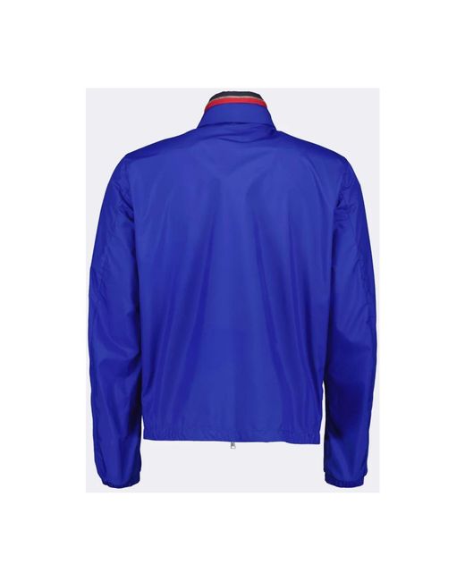 Moncler Windbreaker jacke mit kapuze in Blue für Herren