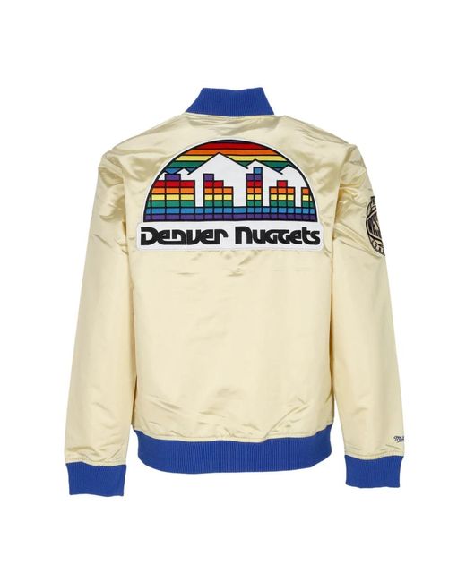 Mitchell & Ness Blue Bomber Jackets for men