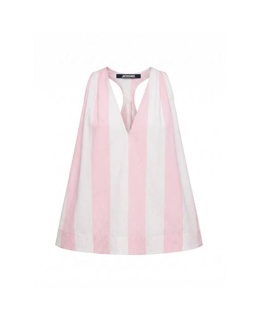 Jacquemus Pink Sleeveless Tops
