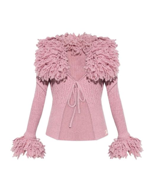 Cardigans The Attico de color Pink