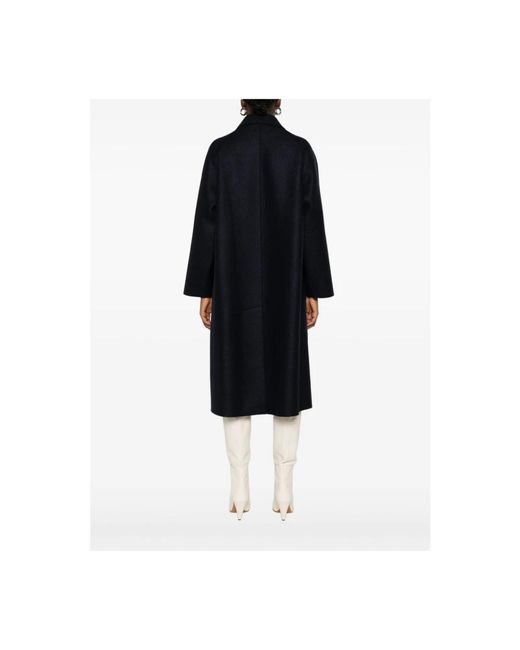 Harris Wharf London Black Single-Breasted Coats