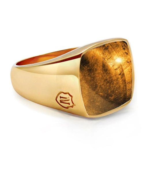 Rings Nialaya de hombre de color Metallic
