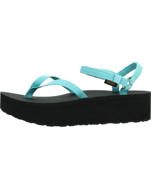 Teva Blue Flatform Slim Sandale