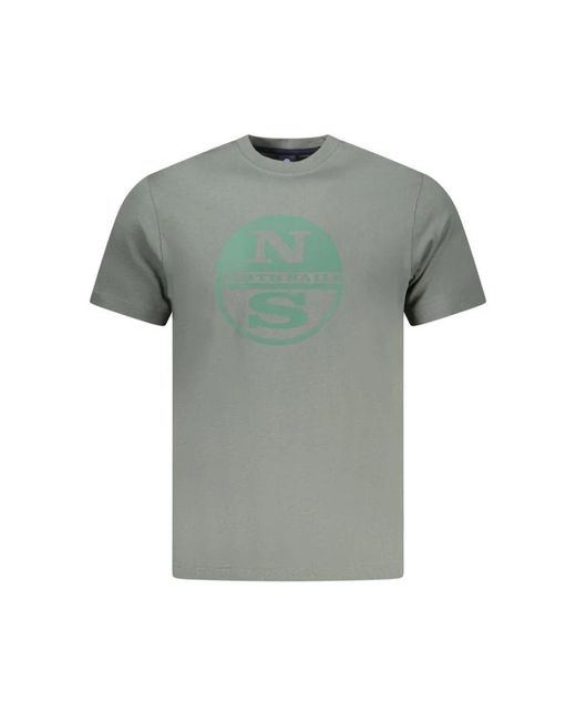 North Sails Gray T-Shirts for men