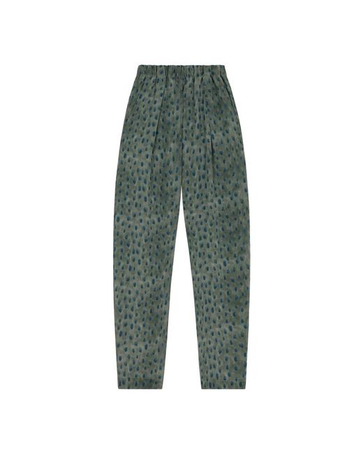 Cortana Green Tapered Trousers