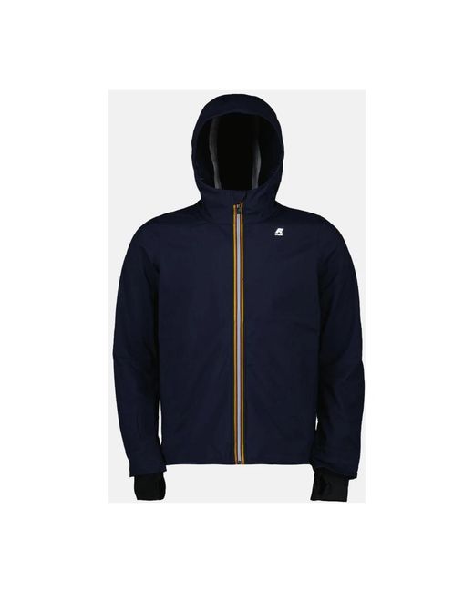 K-Way Jassen ,Blauw ,Polyester Jacko Bonded Jacket in het Blue voor heren