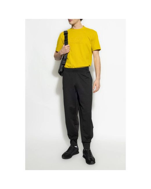 EA7 Black Sweatpants for men