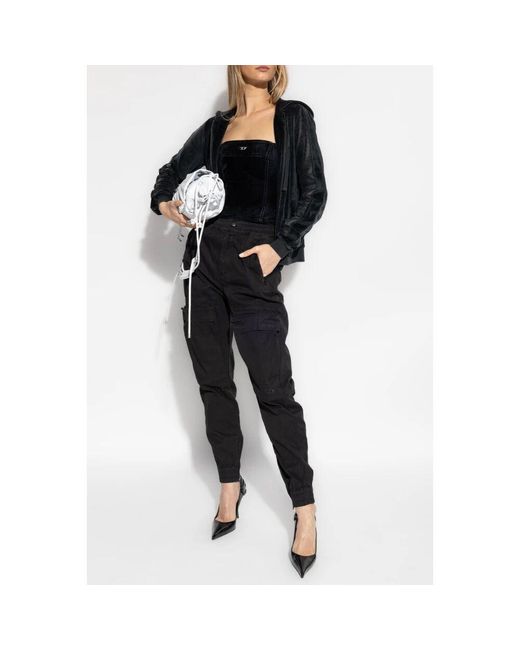 DIESEL Black Sweatshirt f-ely-q1