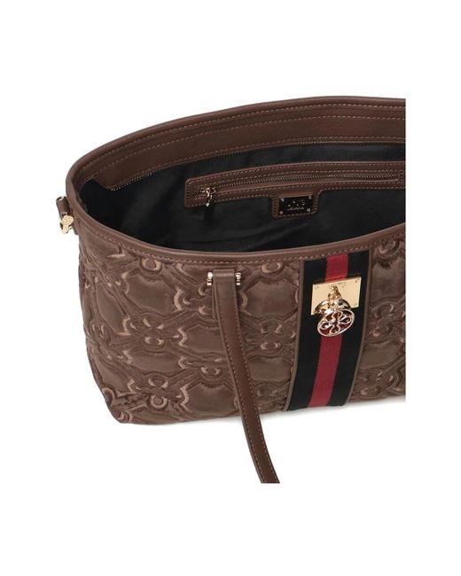 V73 Brown Tote Bags
