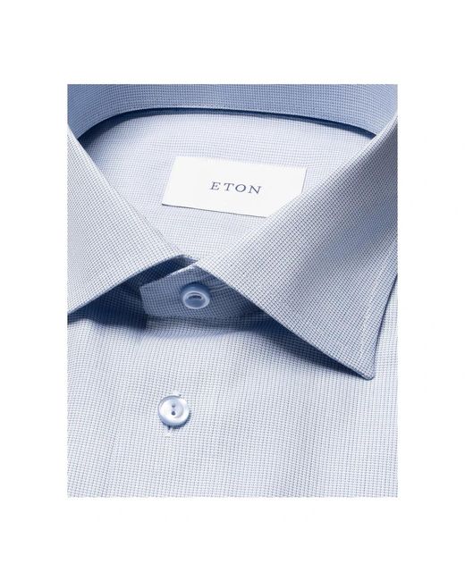 Eton of Sweden Blue Formal Shirts for men