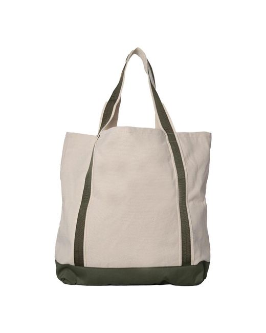 Adish Metallic Wool Patch Canvas Tote Bag