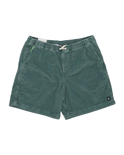 Element Green Casual Shorts for men