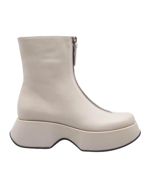 Vic Matié Gray Ankle Boots