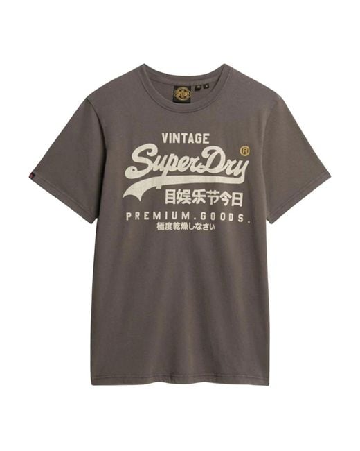 T-Shirts Superdry de hombre de color Gray