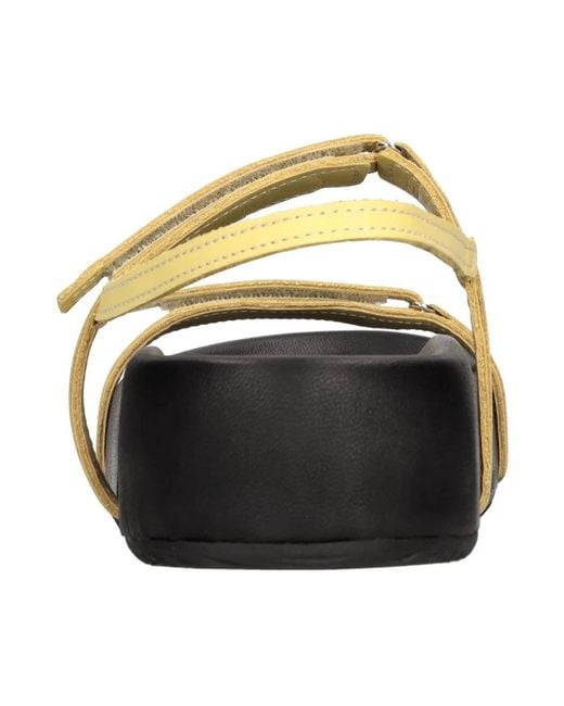 Patrizia Bonfanti Black Flat Sandals