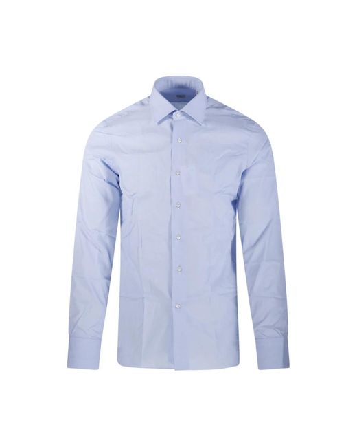 Borriello Blue Formal Shirts for men