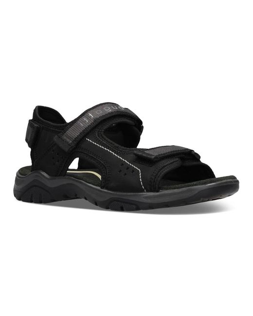 Bugatti Black Flat Sandals for men