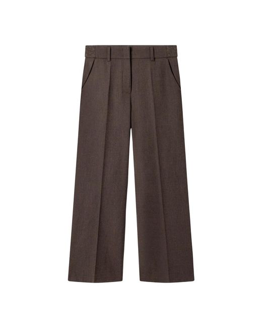 Cambio Brown Wide Trousers