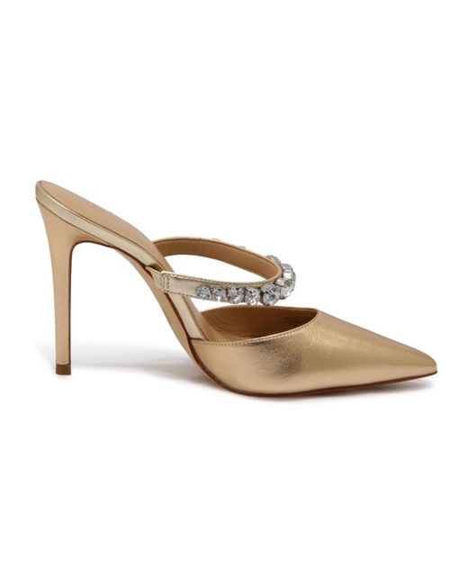 Heeled Mules di Michael Kors in Metallic