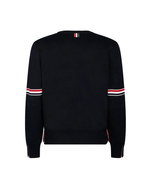 Thom Browne Blue Round-Neck Knitwear for men