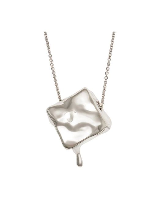 Rabanne White Necklaces