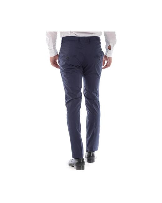 Daniele Alessandrini Blue Suit Trousers for men
