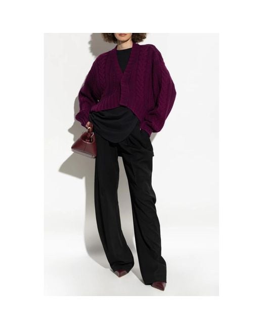 Cardigans The Attico de color Purple