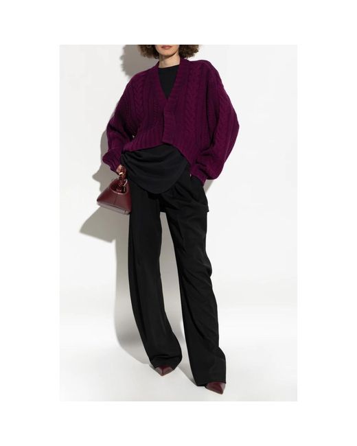 The Attico Purple Wollpullover