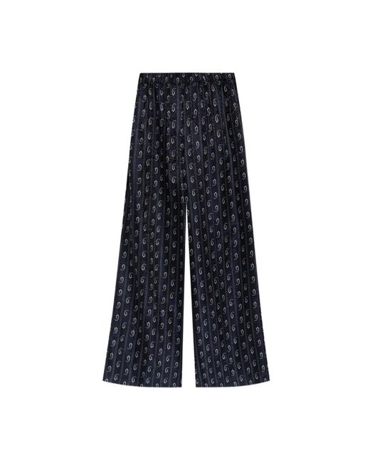 Tory Burch Blue Wide Trousers