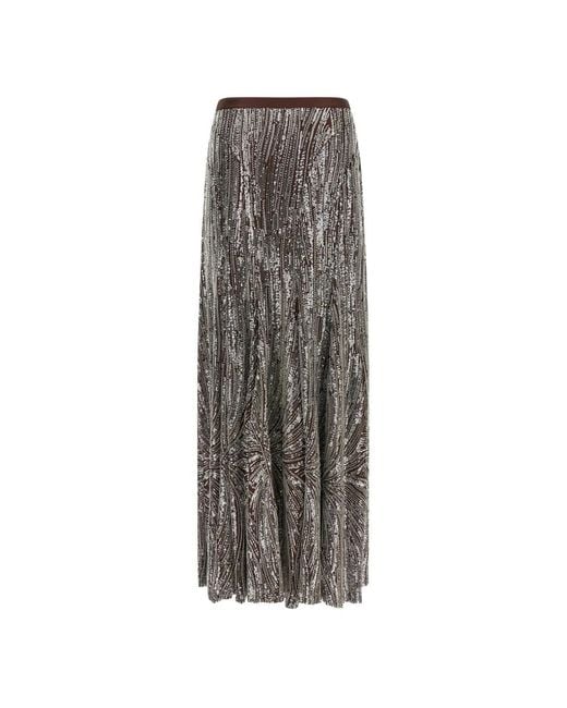 Rabanne Lange Rok in het Gray