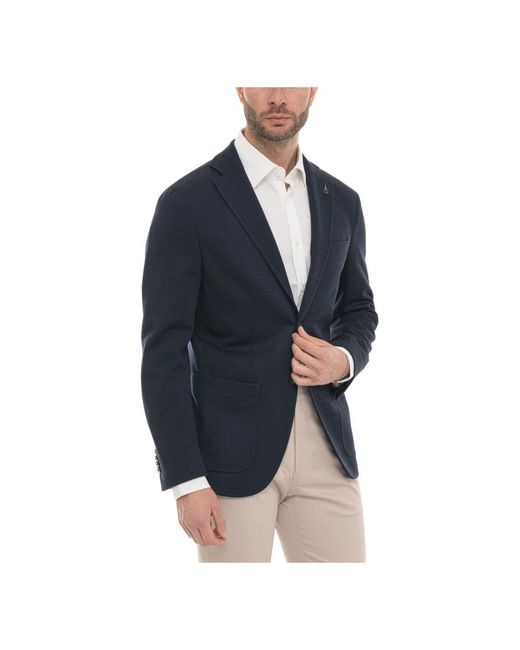 Paoloni G927 Jacket in het Blue voor heren