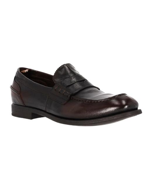 Officine Creative Black Loafers for men