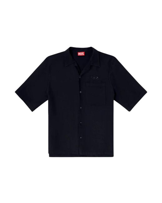 DIESEL Blue Short Sleeve Shirts for men