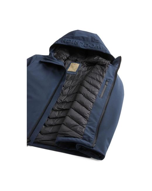 Woolrich Hooded Jacket in het Blue voor heren