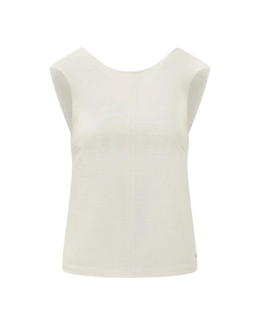 Calvin Klein White Sleeveless Tops