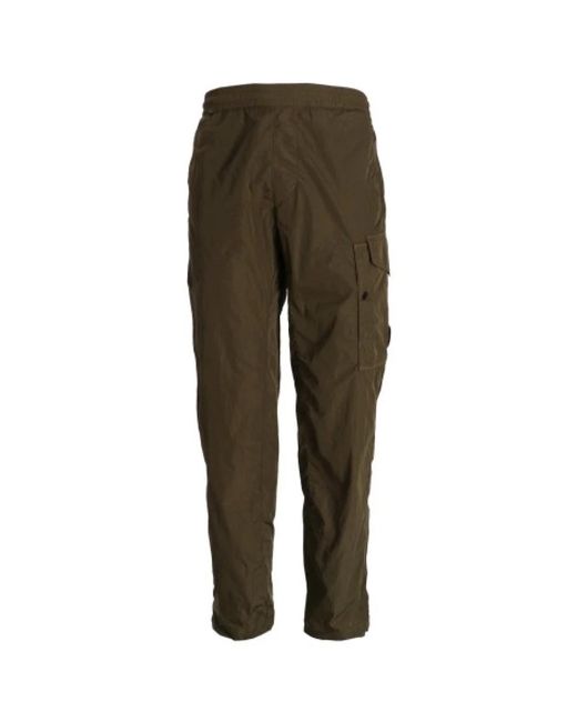 C P Company Green Slim-Fit Trousers for men