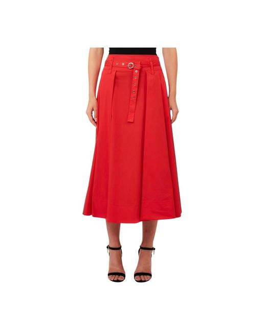 Liu Jo Red Midi Skirts