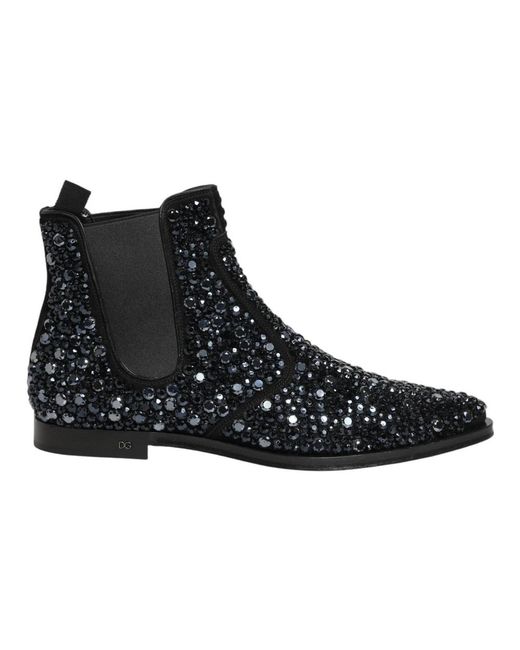 Dolce & Gabbana Black Chelsea Boots for men
