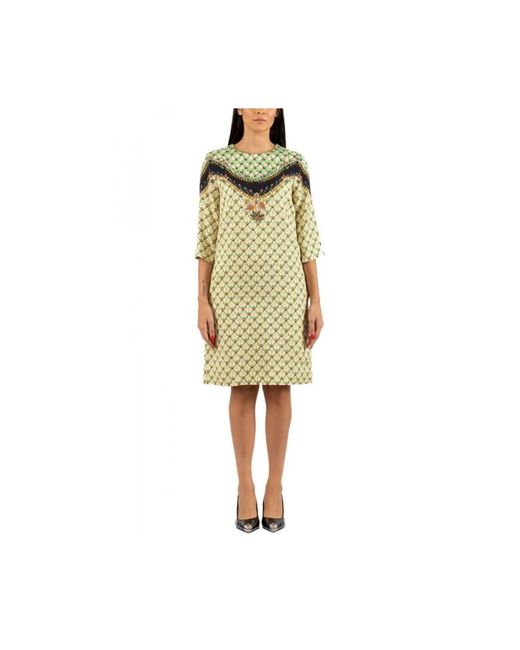 Etro Green Short Dresses