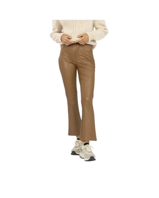 PAIGE Natural Straight Trousers