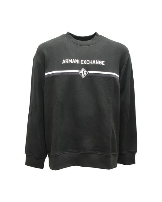 Armani Hoodies & Sweatvesten ,Groen ,Jet Set Sweatshirt in het Black voor heren