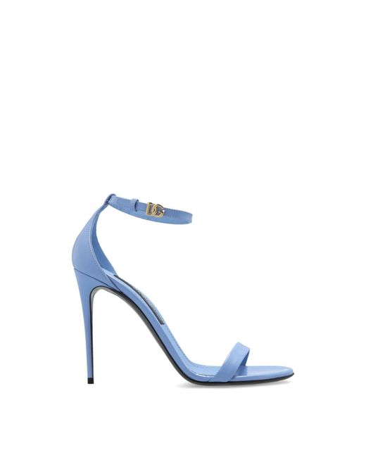 Dolce & Gabbana Blue High Heel Sandals
