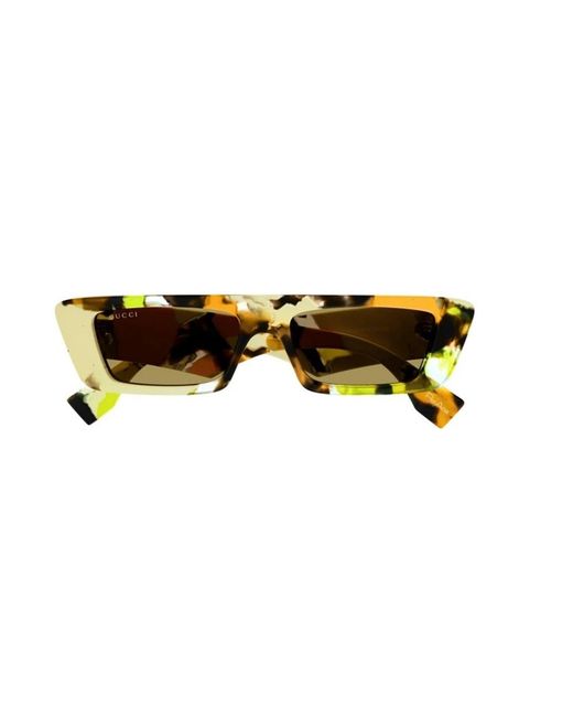 Gucci Yellow Sunglasses